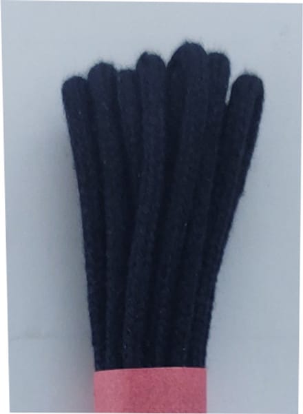 Strickers Veter - Donker Blauw - Dun Rond - Lengte 120 cm - Dikte 2,5 mm - Schoenveter