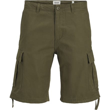 Korte regular fit cargobroek met riemlussen, model 'COLE BARKLEY'