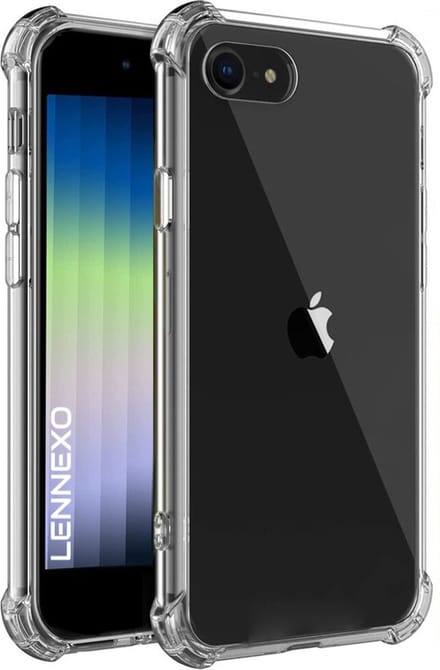 Anti Shock Hoesje Geschikt Voor iPhone SE - ShockProof Silicone Case - Transparant Back Cover