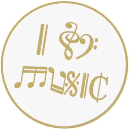 Pin Broche - enamel pin - kledingspeld - I love music