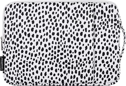 Laptophoes 13 Inch BK - Laptop Sleeve Hoes Case – Panterprint Wit