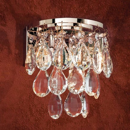 ORION Wandlamp Celeste met K9-kristallen, goud