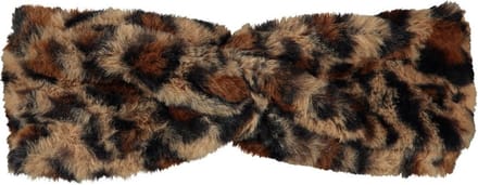Sarlini | Haarband Fake Fur Leopard | Bruin