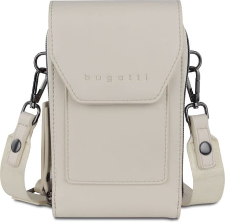 bugatti Schoudertas Telefoontasje Almata Mobile Purse Bag Beige Crème