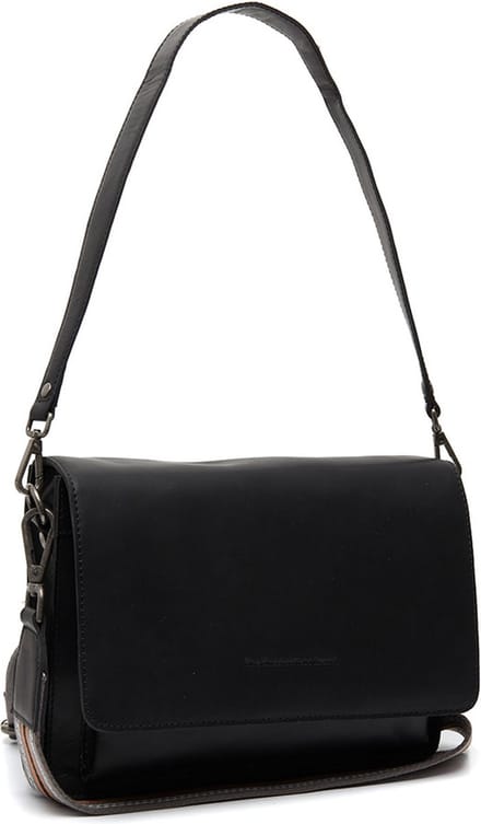 Chesterfield Aviles Waxed Pull Up Schoudertas - Zwart
