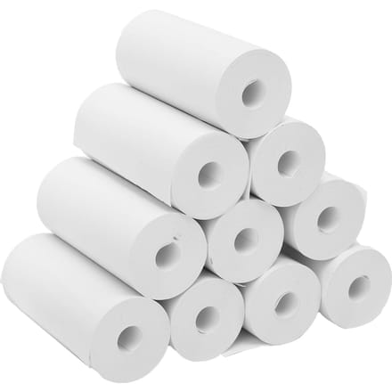 10 Rollen Instant Camera Printpapier 57x25mm Thermisch Printpapier voor Navulling Reserve Accessoire white