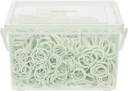 BR Manenelastiekjes - Doos A 2500 - Wit
