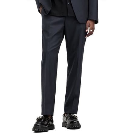AllSaints Howling Trouser Ink Blue Größe: W38 | Bundfaltenhosen Outlet | Herren | Blau