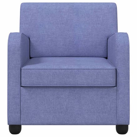 vidaXL - Fauteuil - Jeans - Blauw - Stof