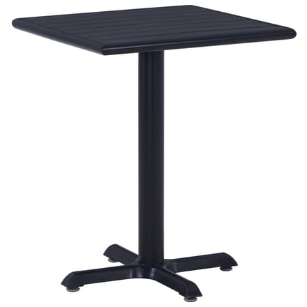 vidaXL - Tuintafel - 60x60x75 - cm - zwart