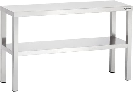 Etagere Roestvrij Staal Dubbel, B 1000 mm