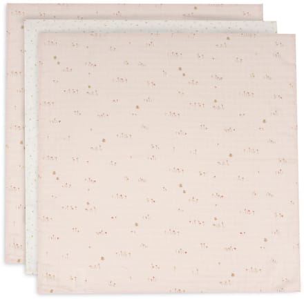 Jollein Hydrofiele Doek Small - 70x70cm - Pretty Picnic - 3 Stuks