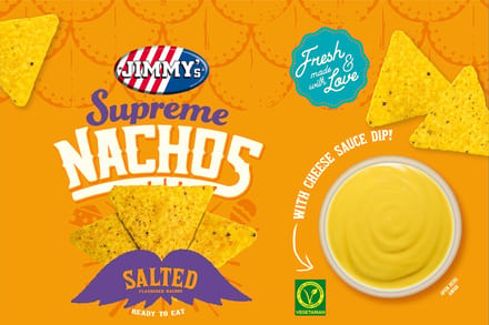 JIMMY's N2G -CHEESE DIP- 7x200g Salted nachos with cheese dip/sauce