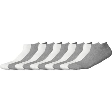 ESMARA 10 Paar sneakersokken (Wit/grijs, 35-38)