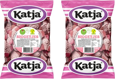Katja - Biggetjes - 1 Kilo- 2x500 Gram - Biggen - Varkens - Varken - Snoep