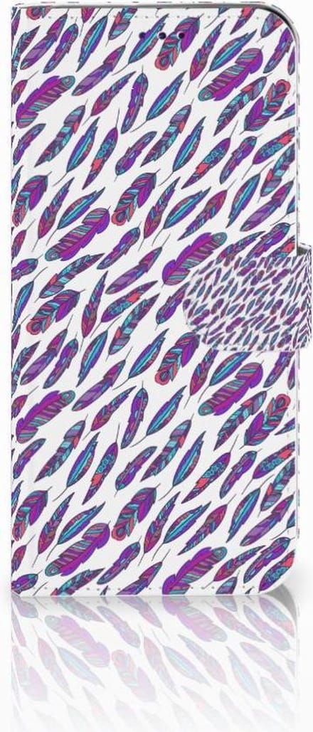 Samsung Galaxy A50 Telefoon Hoesje Feathers Color