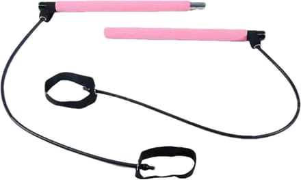 Pilates Bar Kit - Fitness Staf - Full Body Workout - Gemakkelijk Draagbaar - 496 cm - Roze