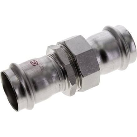 Perskoppeling wartelmoer - 42mm Persmof - RVS Vlakke Afdichting
