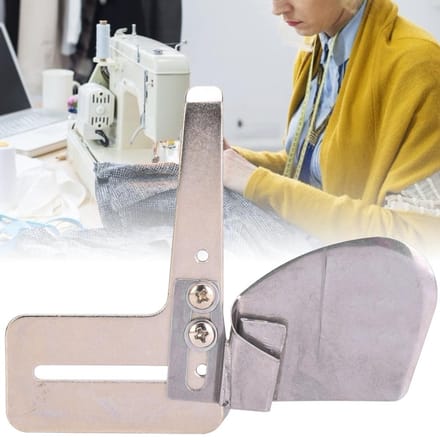 Ourlet Bordeur Simple Relevé Ourleur pour Machine à Coudre 1 2in gray