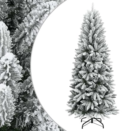 vidaXL - Kerstbomen - Warmwit - PVC - en - plastic - en - staal - en - PE