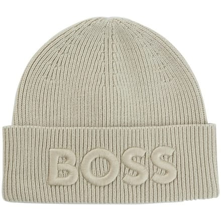 BOSS Dop Afox Beanie Nature Lichtgrijs