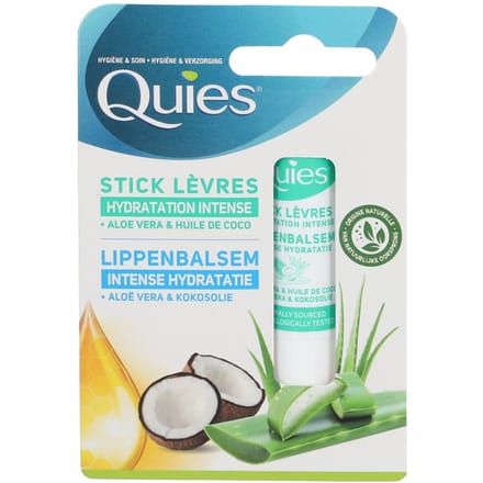 Quies Intensief Hydraterende Lippenstift Aloë Vera - Kokosolie 1 Lippenbescherming