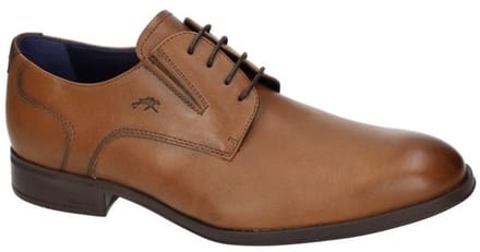 Fluchos -Heren - cognac/caramel - geklede lage schoenen - maat 45