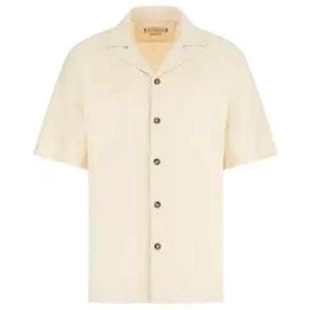 Guess M6gp10k3079 Overhemd Met Korte Mouwen Beige L Man