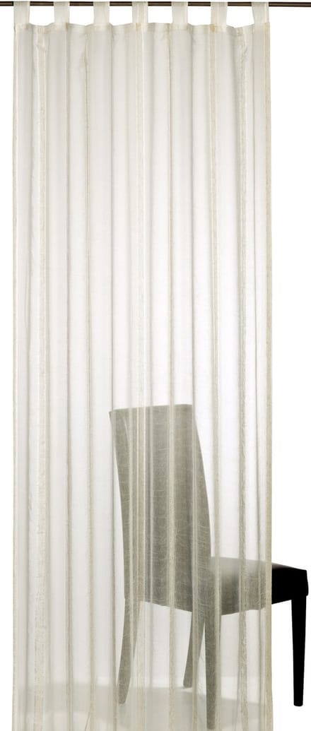 Elbersdrucke Gordijn met lussen Casa 255x140 cm beige semi-transparant