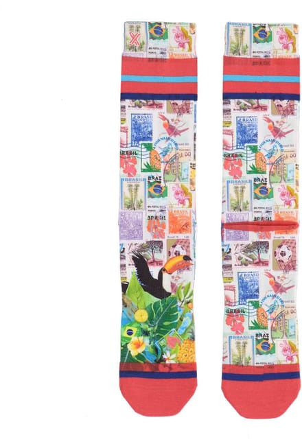 XPOOOS - AFNF Poststamps Unisex Sokken - 1-Pack - Maat 39/42