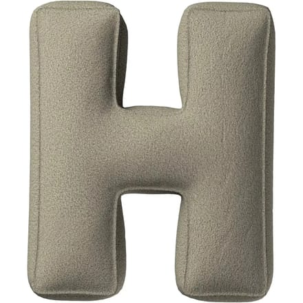 Kussen letter h Yellow Tipi Boucle