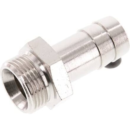 G 3/4'' Buitendraad x 19mm Vernikkeld Messing Slangpilaar 16 Bar