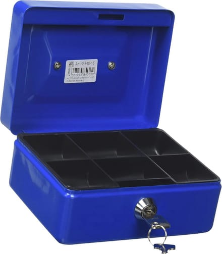 Geldcassette Donkerblauw - 152 x 119 x 76 mm
