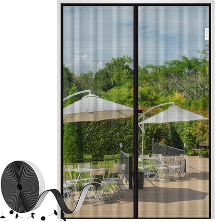 Vliegengordijn 160x230 CM - Magnetisch Deurgordijn voor Decoratieve en Functionele Deurafsluiting
