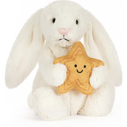 Jellycat knuffel bunny cream with Star