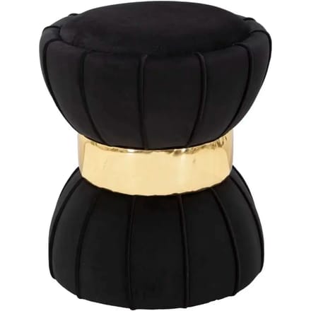 Kruk Flower Black Ø 40×44 cm