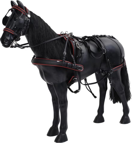 MHS Luxe kunststof enkelspantuig Shetland Zwart / Rood