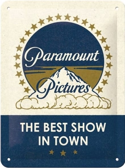 Metalen Bord 15x20 cm Paramount - Klassiek Logo