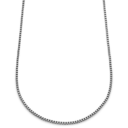 Essentials | 3 mm Zilverkleurige Ketting met Vierkante Venetiaanse Schakels