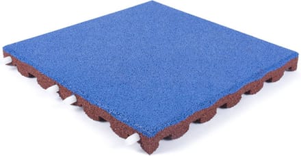Rubbermagazijn - Rubberen tegels - 2 stuks - Donkerblauw - Dikte 4,5cm - 50x50cm