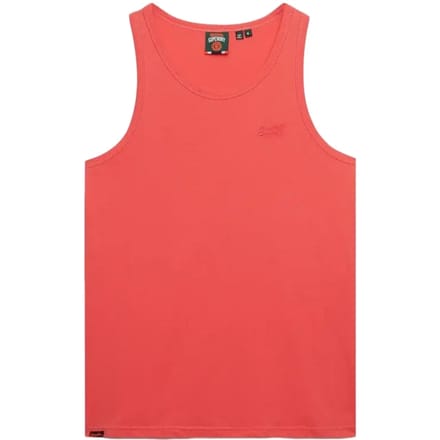 Superdry Essential Logo Unbrushed Mouwloos T-shirt Roze M Man