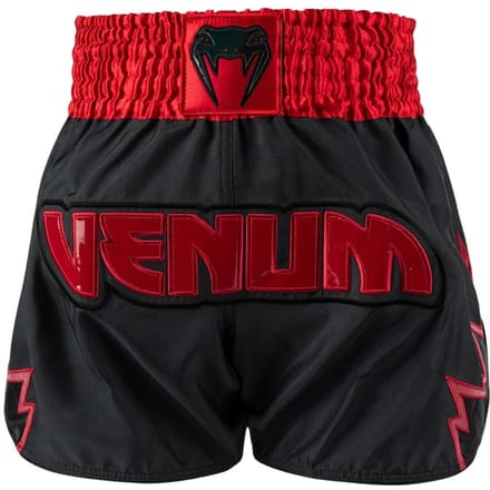 Venum Inferno Muay Thai Shorts Antraciet Rood - M