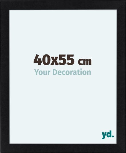 Your Decoration - Fotolijst 40x55 cm - MDF - Zwart Mat - Como