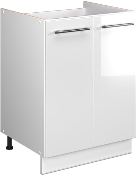 Vicco Wastafelkast Fame-Line, Wit Hoogglans/Wit, 60 cm