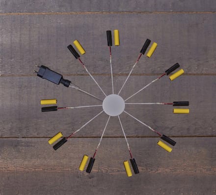 Batterijvervangers - voor 2x AA batterijen - 10 apparaten - Batterij Eliminator - batterij adapter