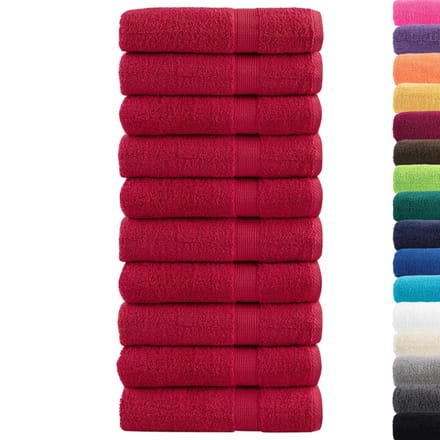 vidaXL - Badhanddoeken - SOLUND - 10 - st - 600 - g/m² - 100x150 - cm