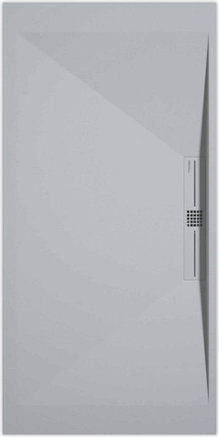 Sanifun douchebak Stone Side Gray 7035 Smooth 900 x 900 P