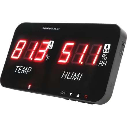 TA623A Thermomètre Hygromètre LED Numérique Mesureur de Température Humidité pour Industrie DC5V black