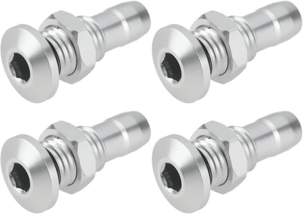 Set van 4 Wateruitlaat Nozzles M8 voor RC Boot Koelsysteem - Aluminium Watertepel Vervanging