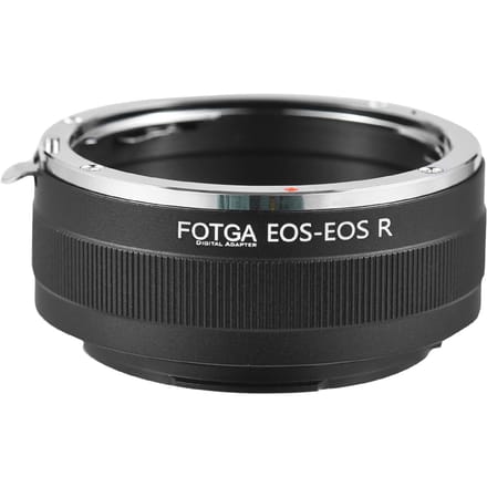 FOTGA High Precision Handmatige Lens Mount Adapter Ring Aluminiumlegering voor Canon EF-S Mount Lens voor zwart
